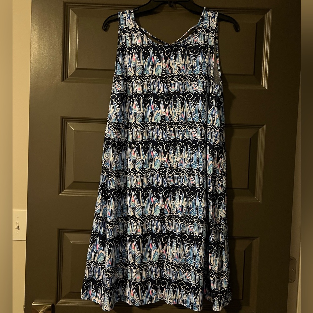 EUC Lilly Pulitzer Kristen dress- low tide - size L